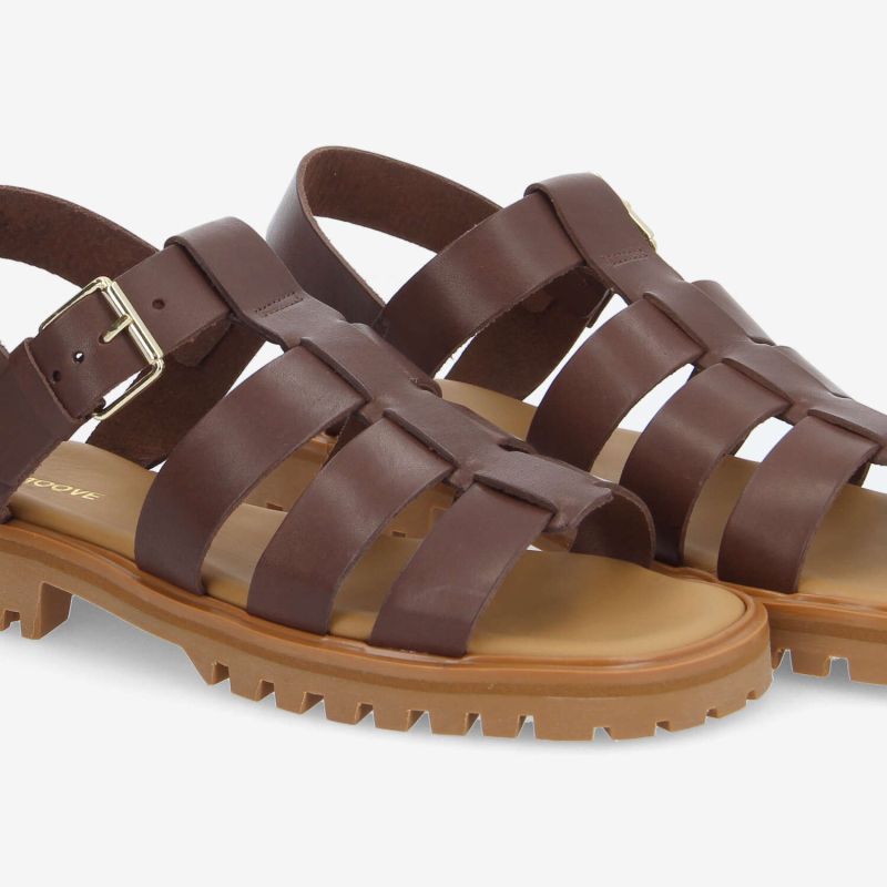 MALTA SANDALE W - VAQUETA - BROWN